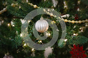 Christmas tree ornament background graphic element for the holidays