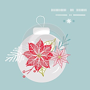 Christmas tree ornament illustration greeting card design. Vector