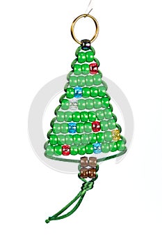 Christmas tree orniment ready to hang on a tree