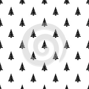 Christmas tree pattern, simple style