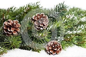 Christmas tree with pinecone photo