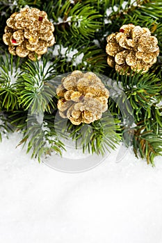 Christmas tree with pinecone photo