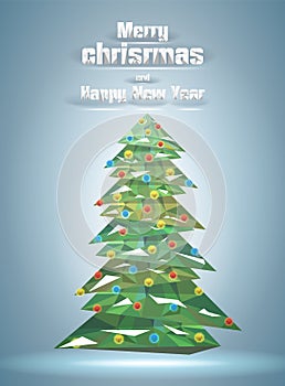 Christmas tree polygonal