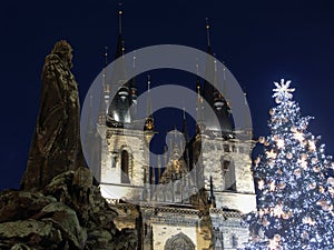 Christmas tree in Prague