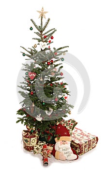 Christmas tree and presents cutout