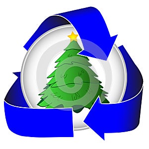 Christmas Tree Recycling Icon