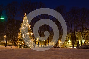 Christmas tree in Riga