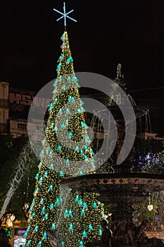 Christmas tree on Rossio square