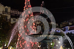 Christmas tree on Rossio square