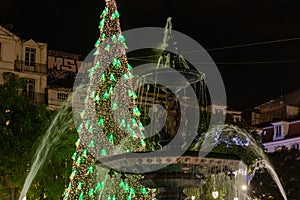 Christmas tree on Rossio square