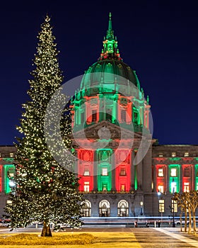Christmas Tree at San Francisco City Hall