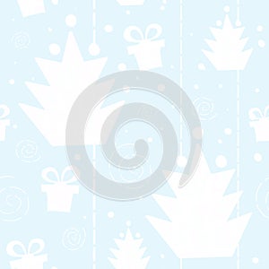 Christmas tree seamless pattern