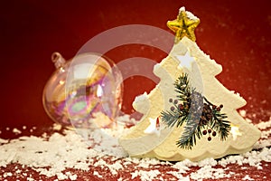 Christmas tree shape candle