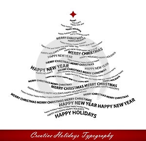 Vánoční stromeček tvar slova 