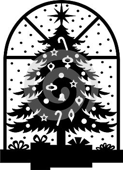 Christmas Tree Silhouette/eps