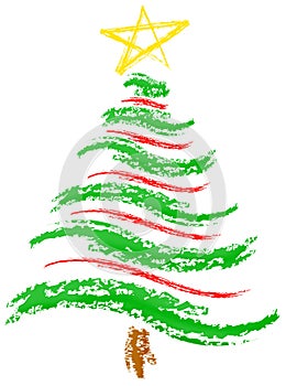 Árbol de navidad bosquejo 