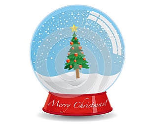 Christmas Tree Snow Globe