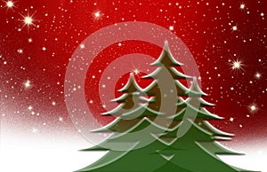 Christmas tree, with star, background