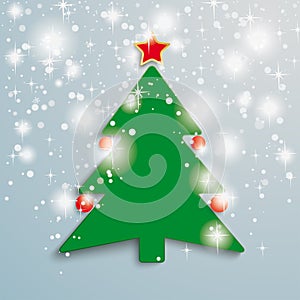 Christmas Tree Stars Background PiAd