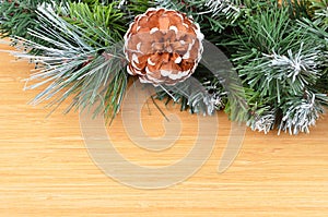 Christmas tree and strobile