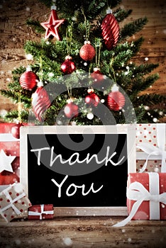 Christmas Tree With Thank You