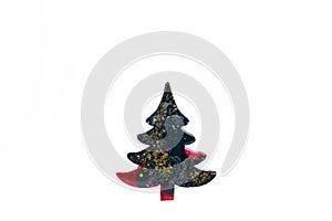 Christmas tree toy. On a white background. Christmas decorations and decor.