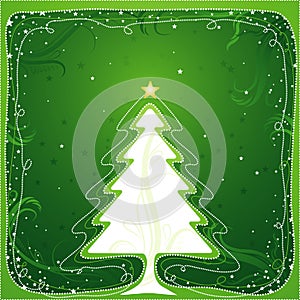 Christmas tree, vector