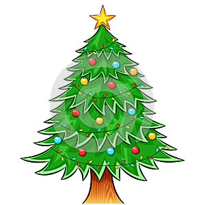 christmas treee on white background