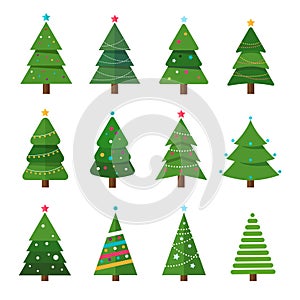 Christmas Trees Icon Collection