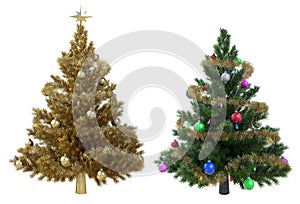 Christmas Trees isolated