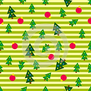 Christmas trees seamless background photo
