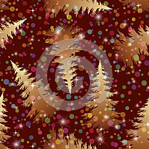 Christmas Trees, Seamless Pattern