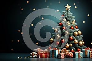 Christmas tress with gifts