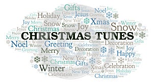 Christmas Tunes word cloud