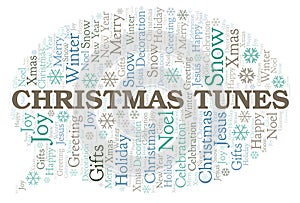 Christmas Tunes word cloud