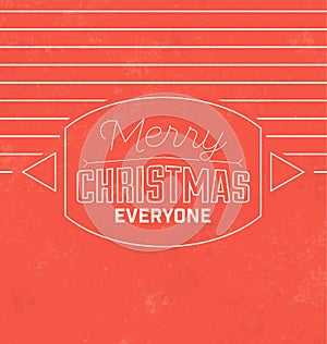 Christmas Typographic Background
