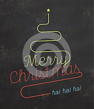 Christmas Typographic Background