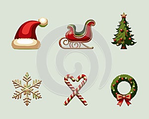 Christmas Vector Elements Pack for Designers