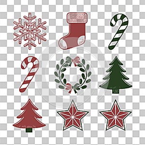 Christmas Vector Elements Pack for Designers