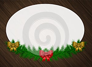 Christmas vector garland background