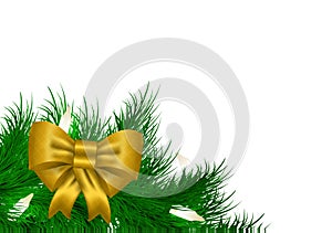 Christmas vector garland background
