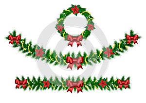 Christmas vector garland