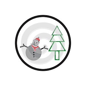 Christmas vector icons illustrations design template - Vector