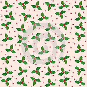 Christmas vector seamless pattern. Bright winter ornament 01