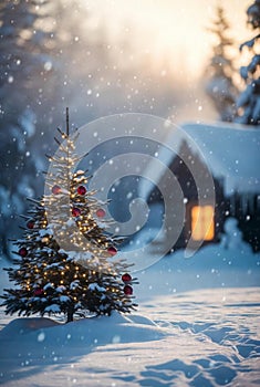 christmas vibes in winter season