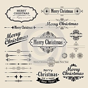 Christmas vintage design photo