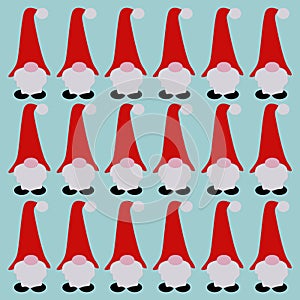 Christmas Vintage Dwarfs Pattern Texture Background photo