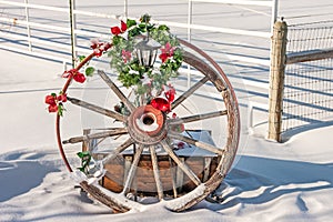 Christmas Wagon Wheel