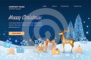 Christmas web background template