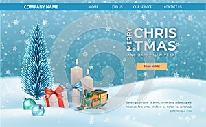 Christmas web background template